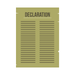 Declaration Letter Icon